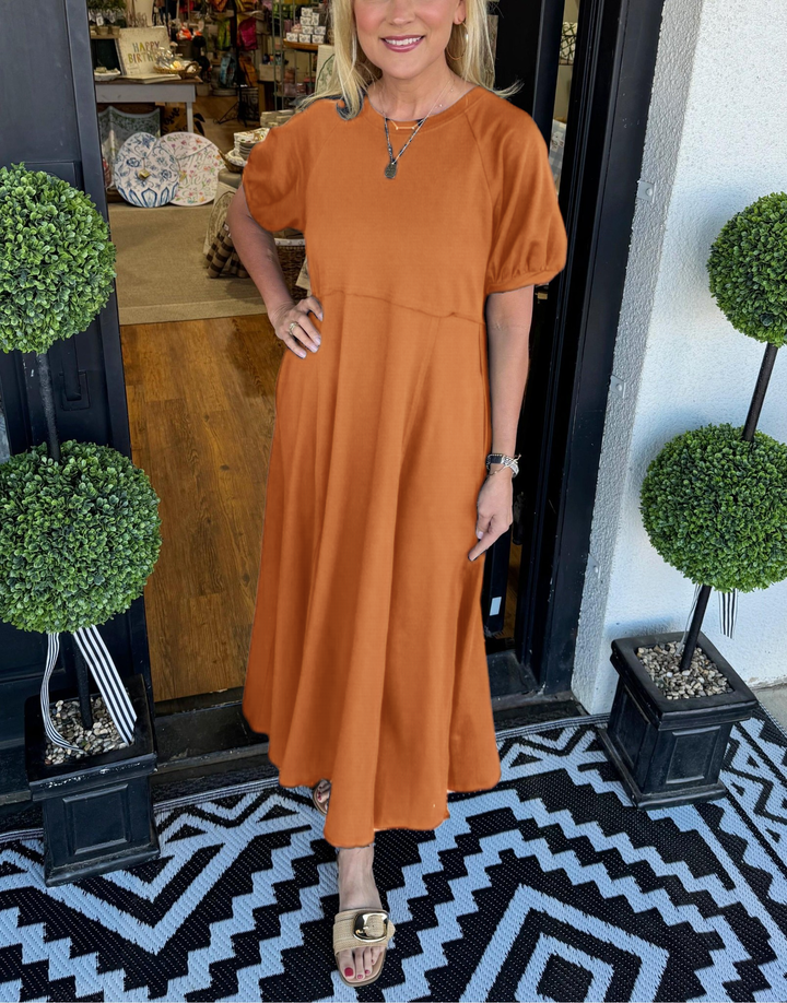 Livia Belle | Elegantes Maxikleid mit Puffärmeln 5