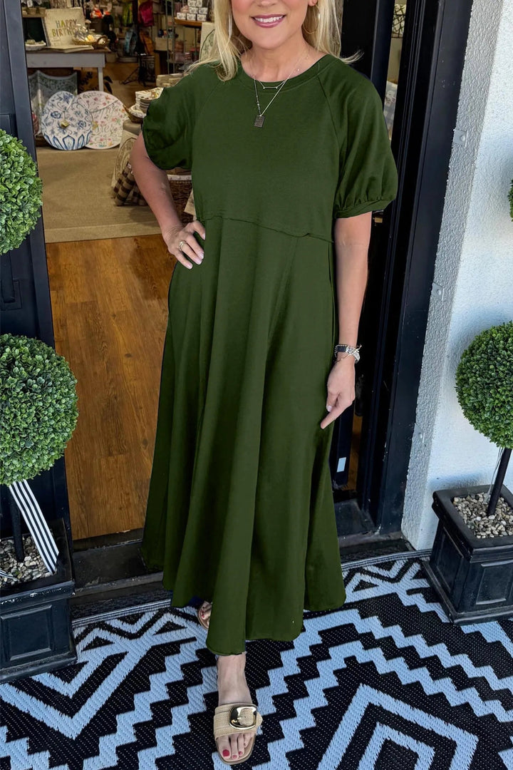 Livia Belle | Elegantes Maxikleid mit Puffärmeln 6