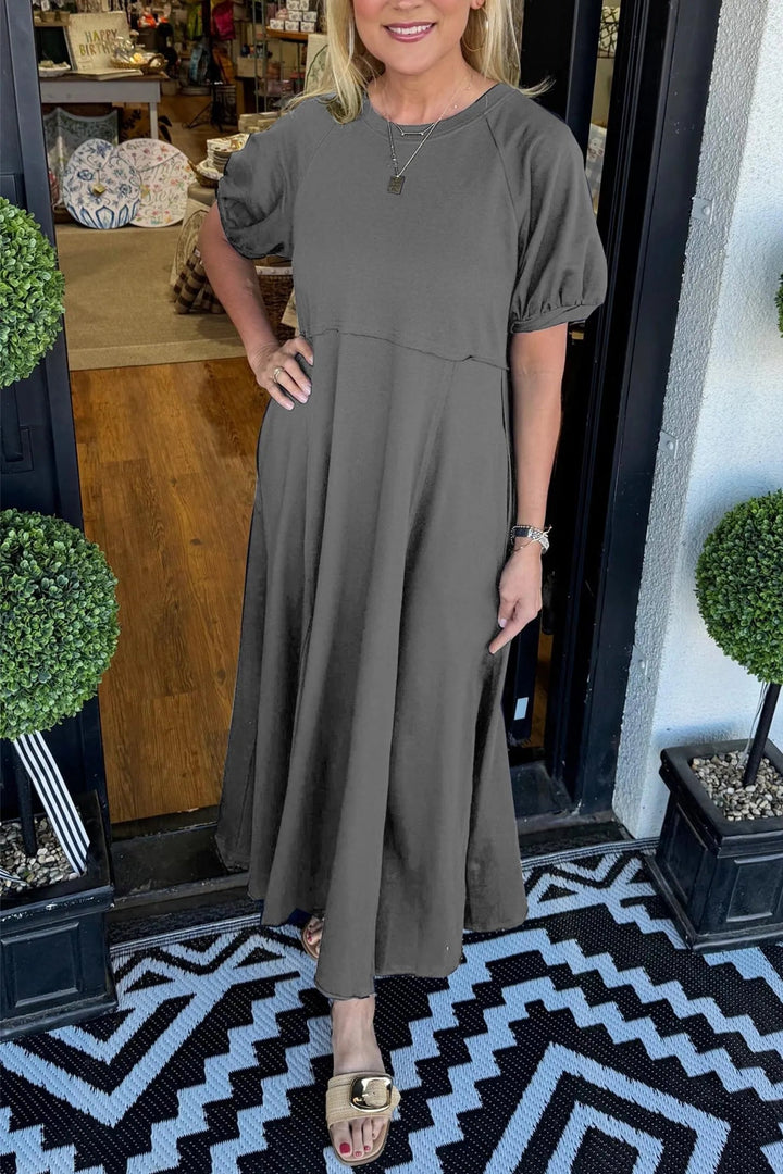 Livia Belle | Elegantes Maxikleid mit Puffärmeln 9