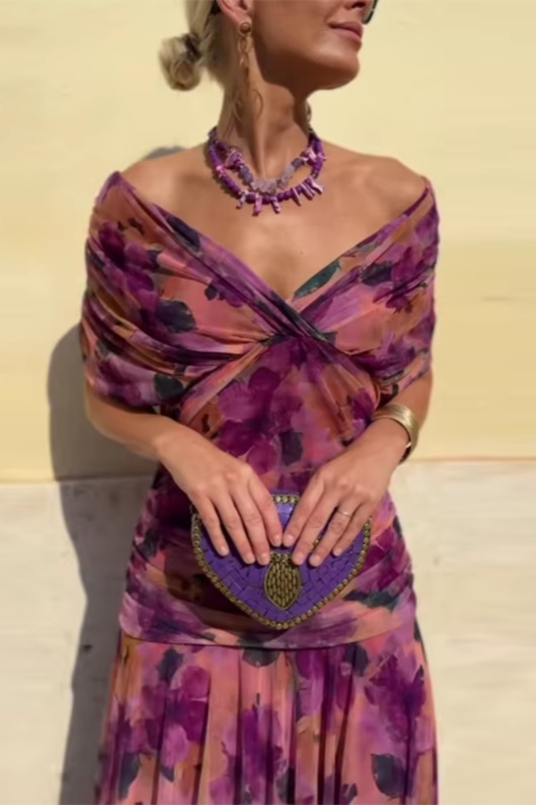 Livia Bellezza | Elegantes V-Ausschnitt Zeremonienkleid Maxi 11