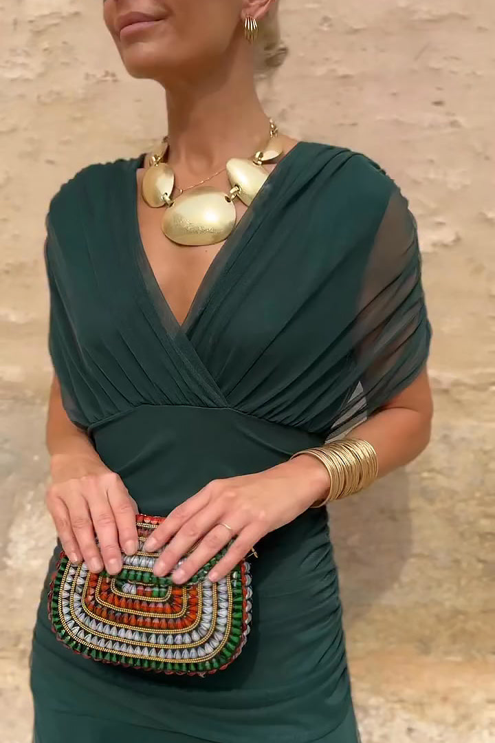 Livia Bellezza | Elegantes V-Ausschnitt Zeremonienkleid Maxi 2