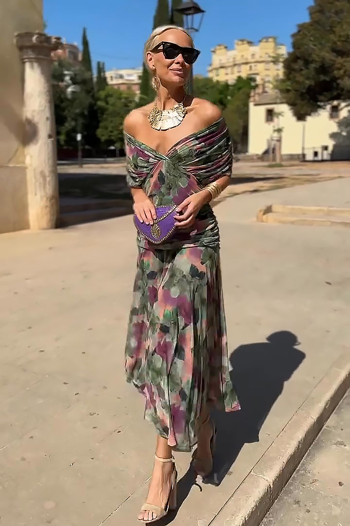 Livia Bellezza | Elegantes V-Ausschnitt Zeremonienkleid Maxi 3