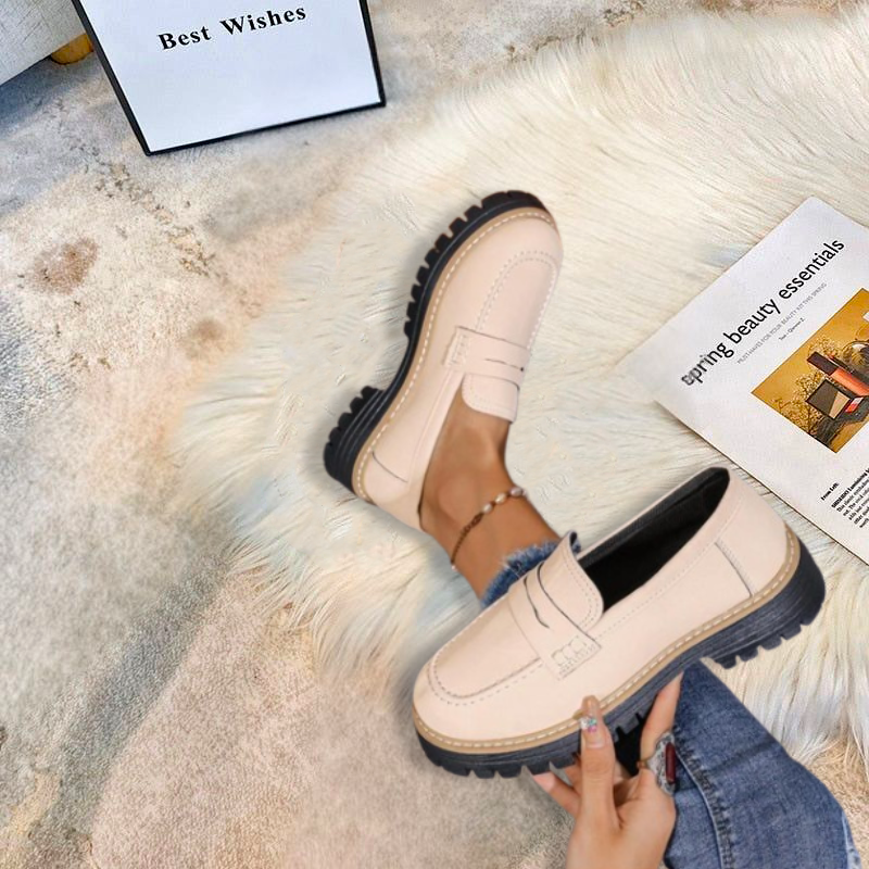 Livia | Bequeme, Modische Damen Loafer mit Chunky Plateau-Sohle 5