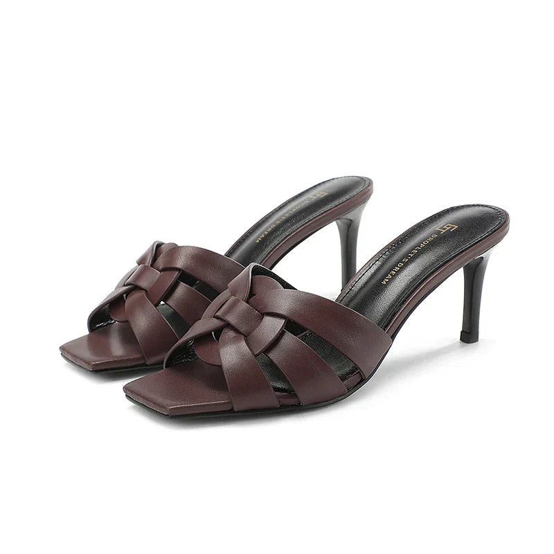 Luise | Elegante Damen-Mules mit Schleifenakzent