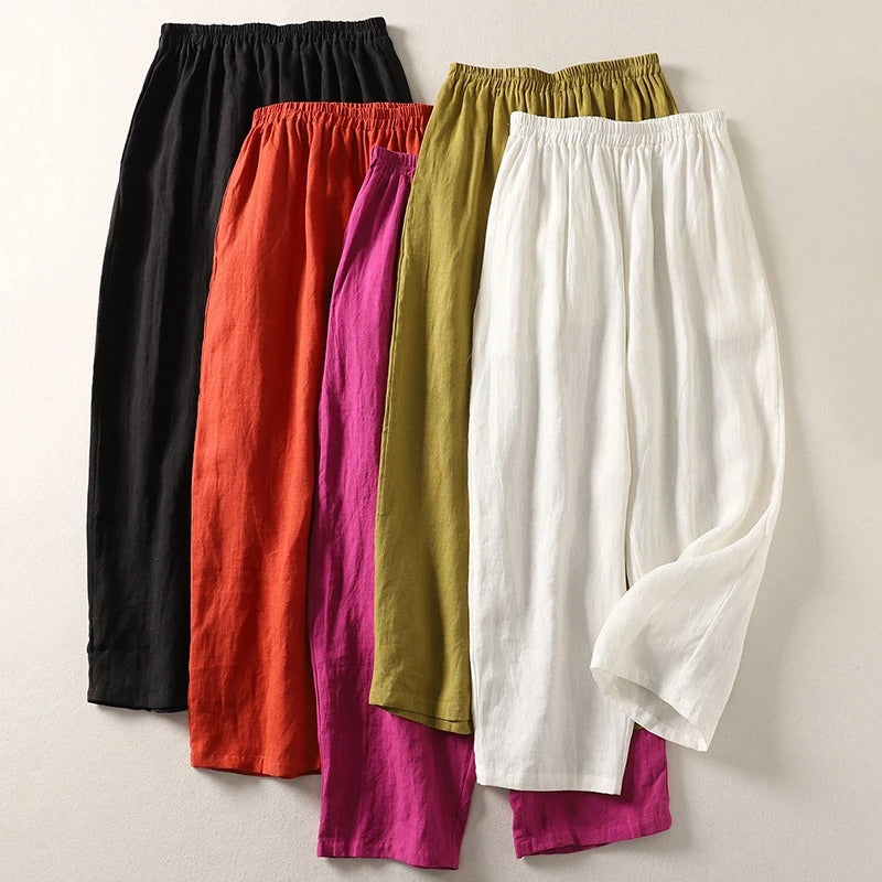 Livia | Elegante Weite Damen-Hose mit Hoher Taille 6