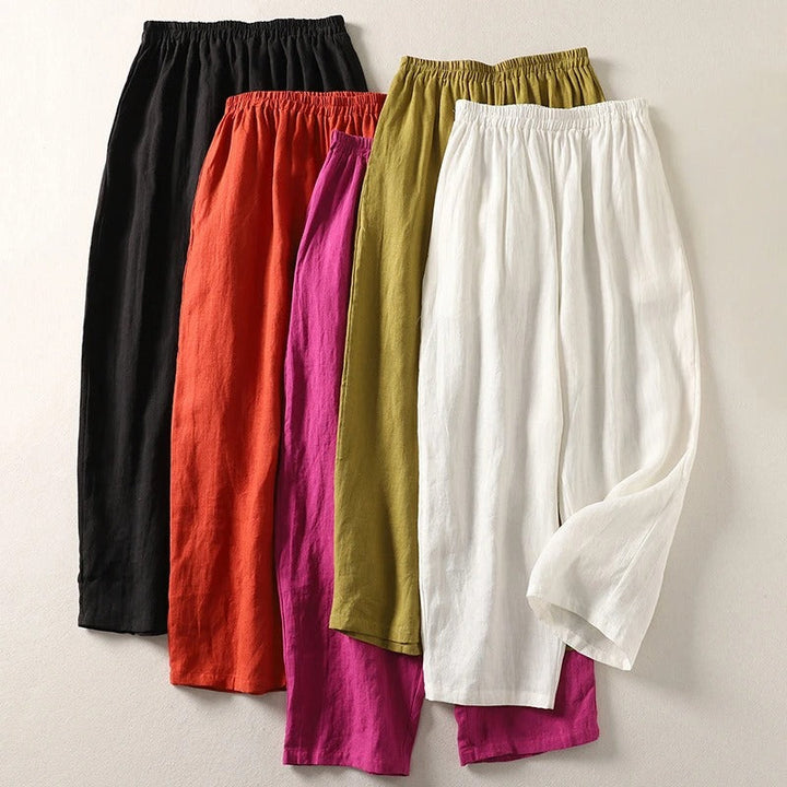 Livia | Elegante Weite Damen-Hose mit Hoher Taille 6