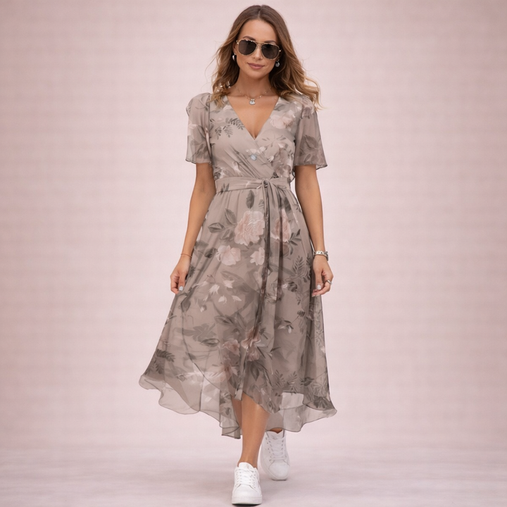 Livia | Elegantes Sommerkleid mit V-Ausschnitt 3