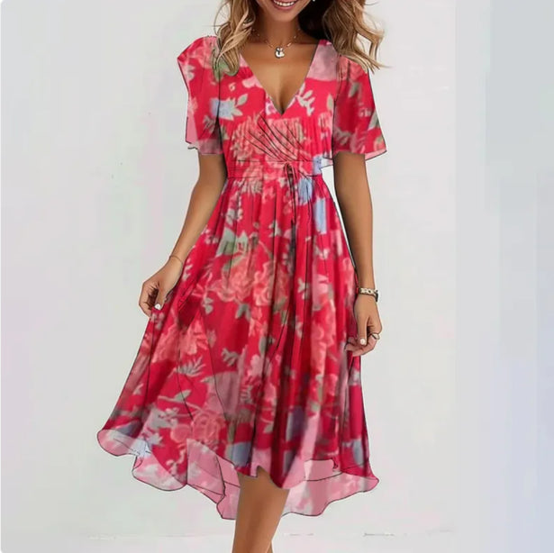 Livia | Elegantes Sommerkleid mit V-Ausschnitt 5
