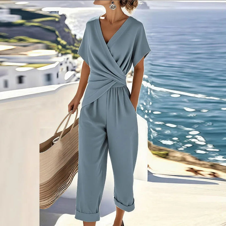 Livia | Elegantes Wickeloberteil Zweiteiler-Set für Damen 1
