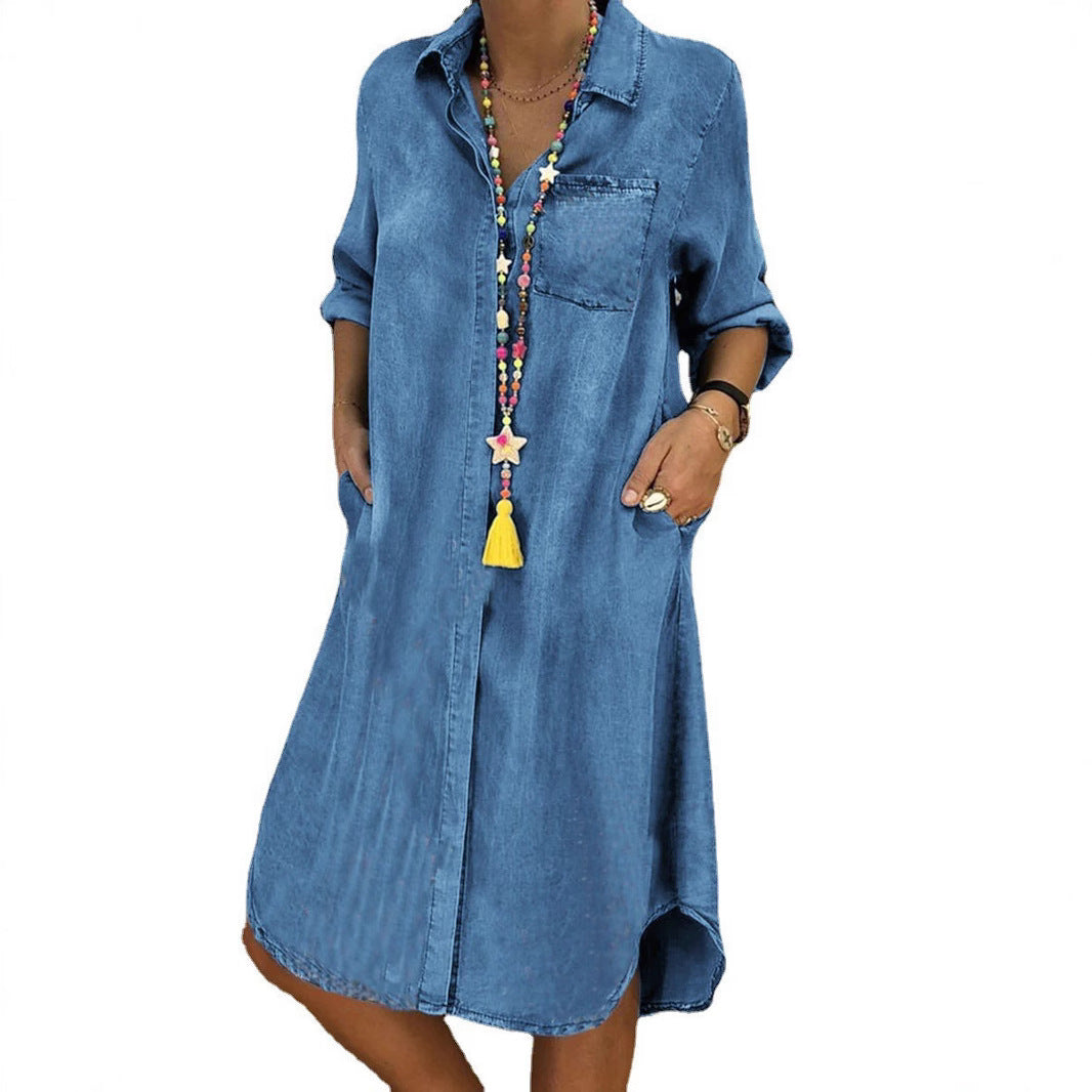 Livia | Lässiges Denim Kleid mit Entspannter Passform 7