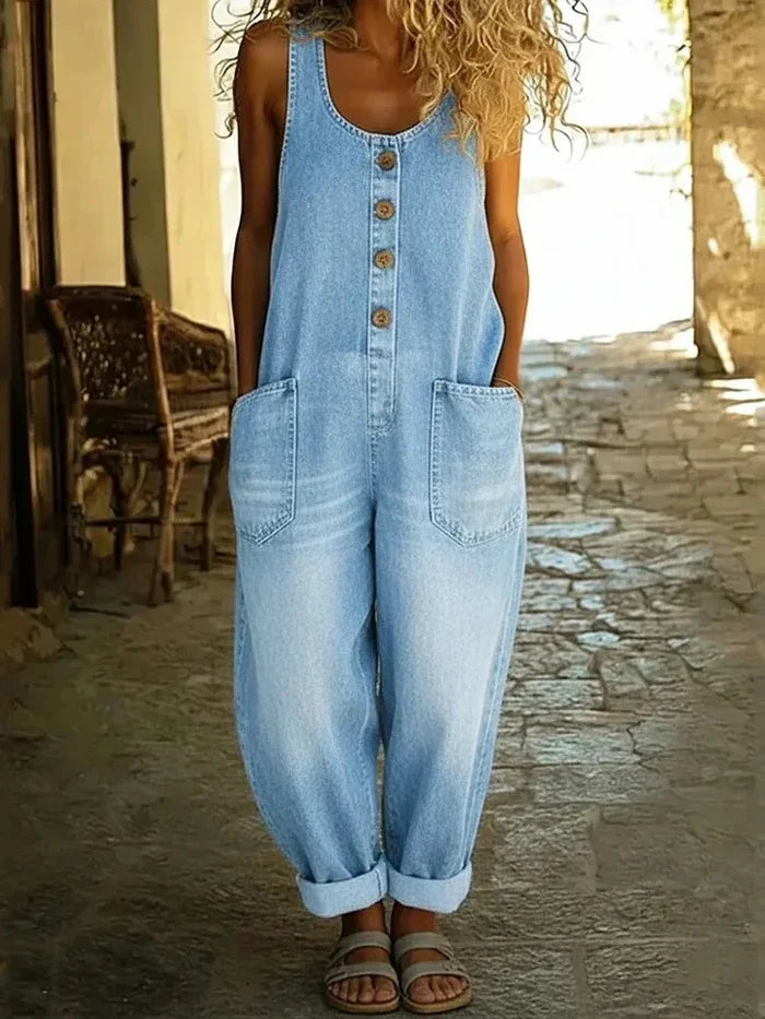 Lora | Bequeme Vintage-Inspirierte Damen Latzhose 0