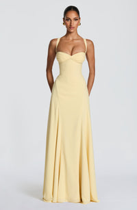 Gabriele | Romantic Wedding Guest Dress with A-Line Maxi Cut