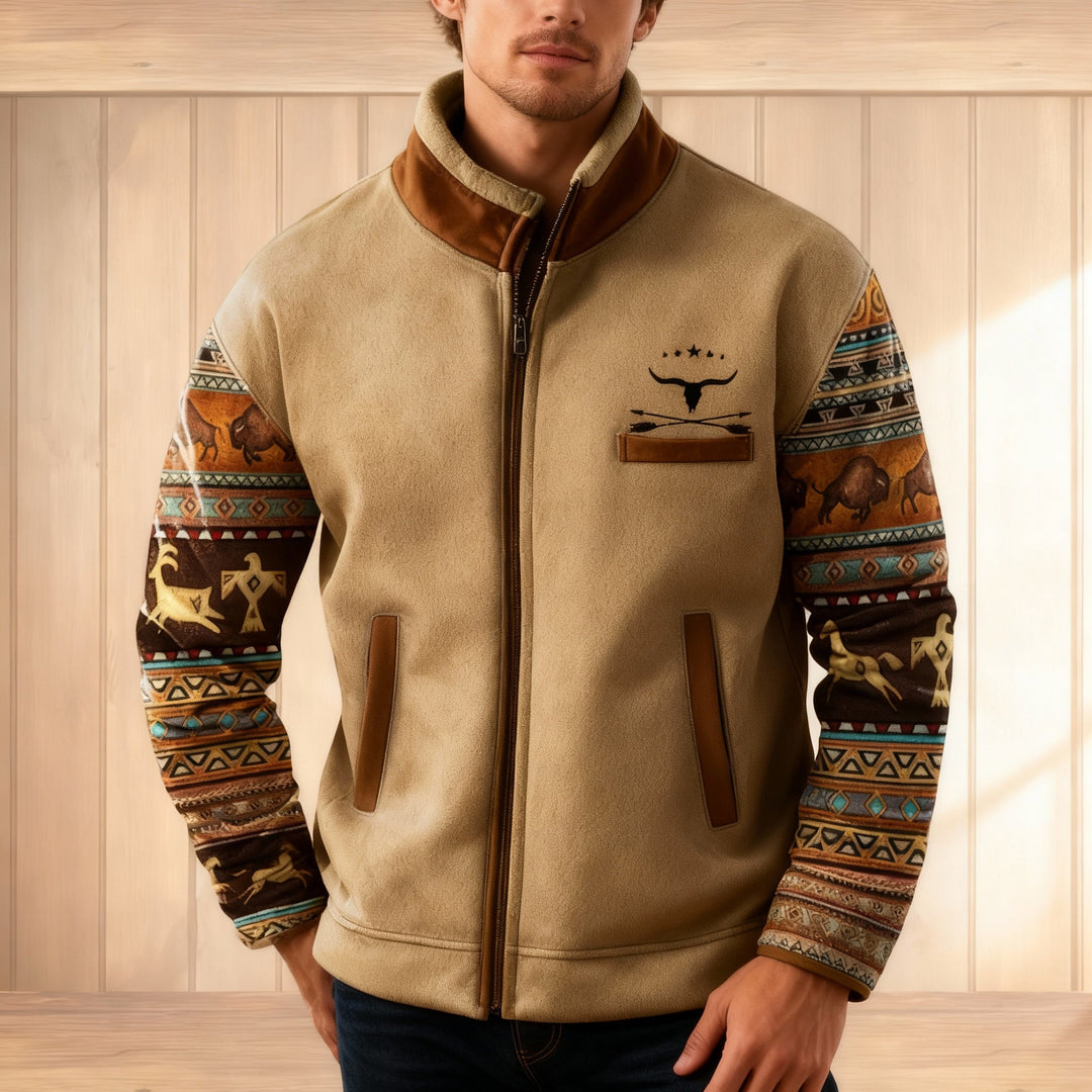 Luca | Elegante 3D-Print Herrenjacke im Regular Fit 3