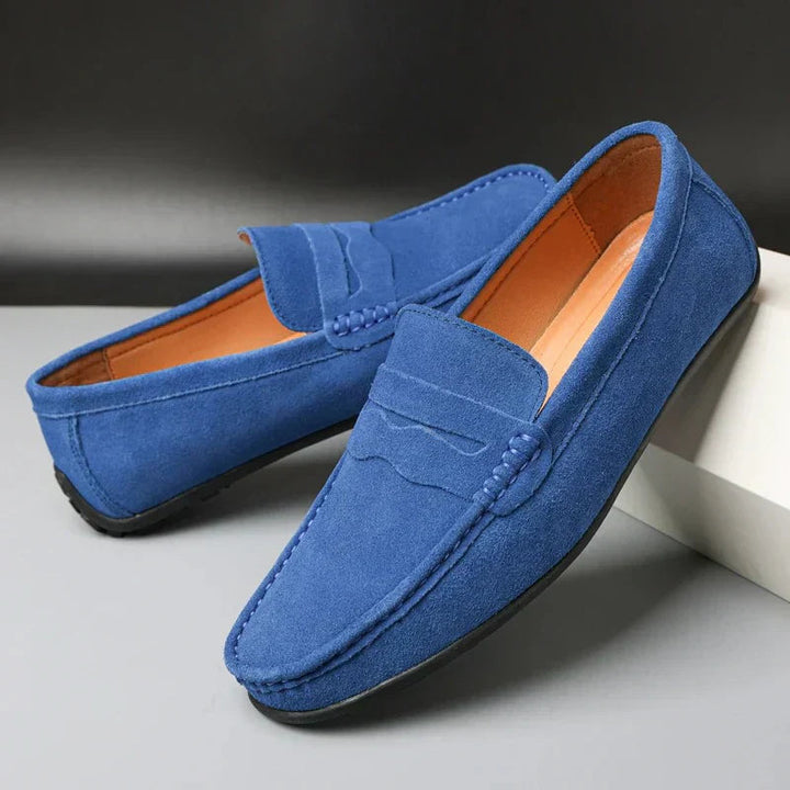 Luca | Elegante Wildleder Herren Loafer mit Gepolstertem Futter 11