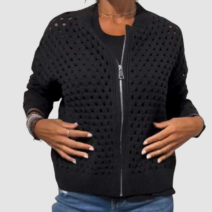 Luna | Atmungsaktive und kuschelige Strickjacke mit Reißverschluss 1
