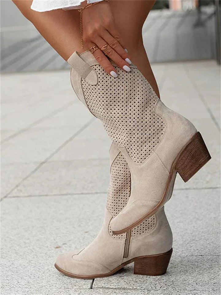 Luna | Cowboystiefel Damen Atmungsaktiv Niedriger Schaft Komfort Fit 4