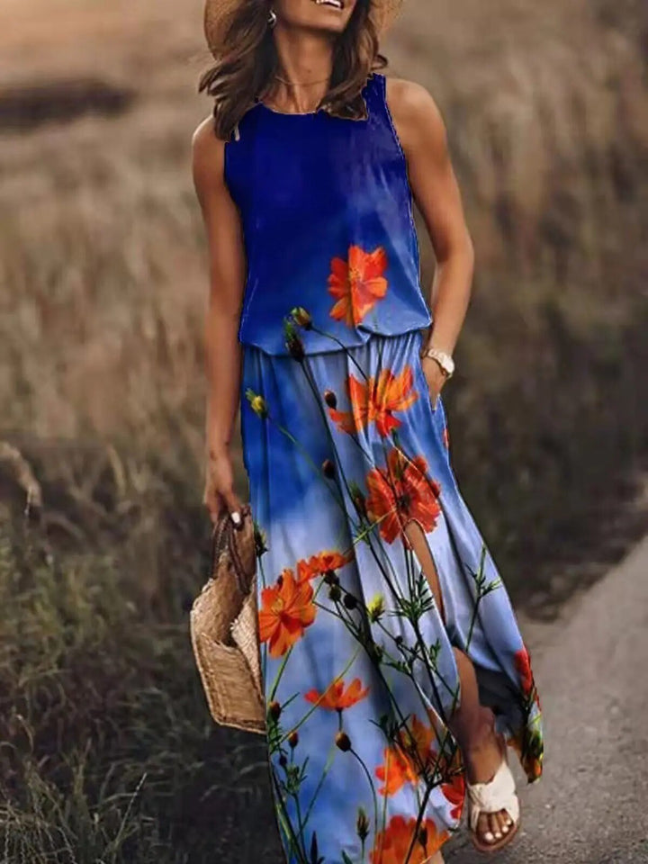 Luna | Elegantes, Fließendes &amp; Ärmloses Maxikleid für den Sommer 1