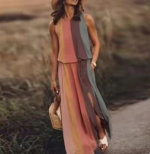 Luna | Elegantes, Fließendes &amp; Ärmloses Maxikleid für den Sommer 5