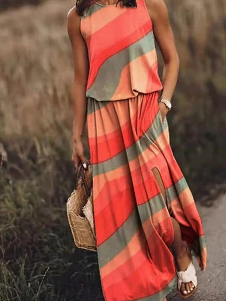 Luna | Elegantes, Fließendes &amp; Ärmloses Maxikleid für den Sommer 6
