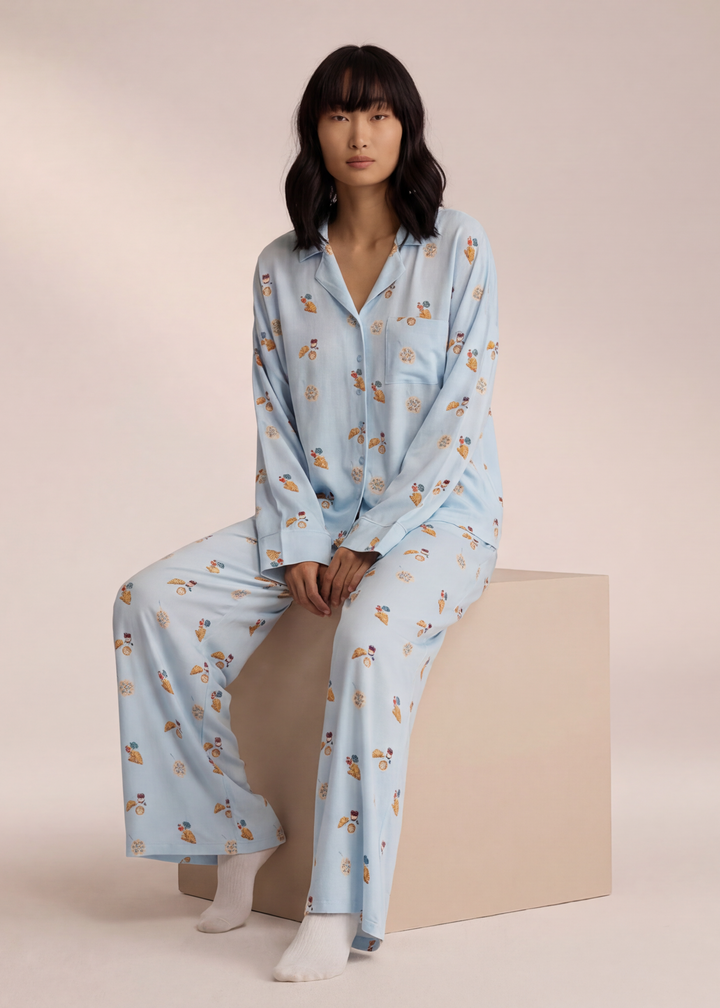 Luna | Gemütliches Entspanntes Damen-Pyjama-Set 8