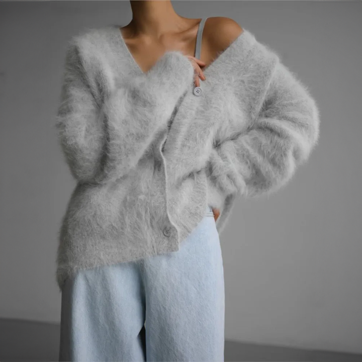 Luna | Luxuriöse und bequeme Damen Kaschmir Strickjacke 4