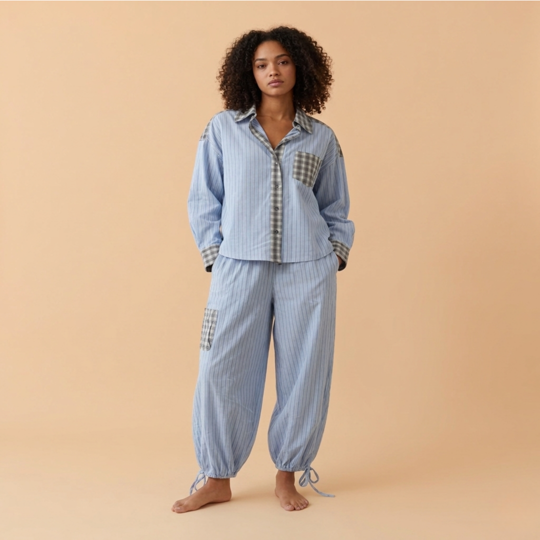 Luna | Pyjama Set Damen – Gemütlich, Elegant & Ideal für Entspannung 1