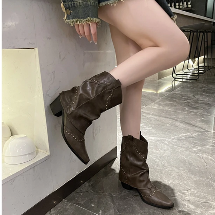 Luna | Westernstiefel mit Nieten & elegantem Mid-Heel 2