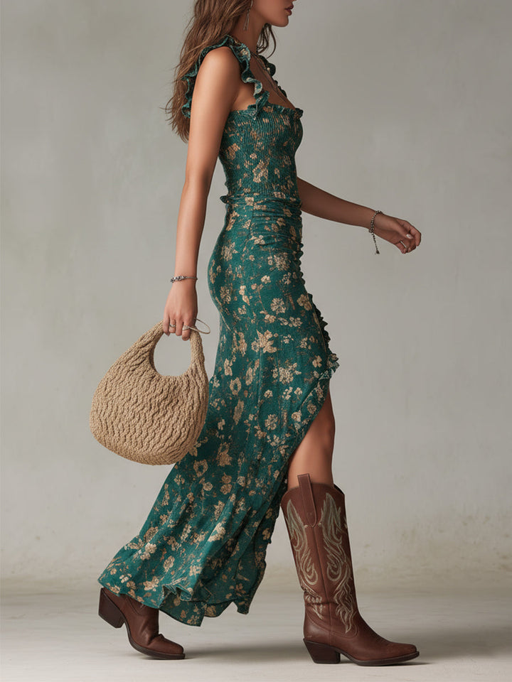 Lunara | Romantisches A-Linien Maxikleid Boho-Stil 1