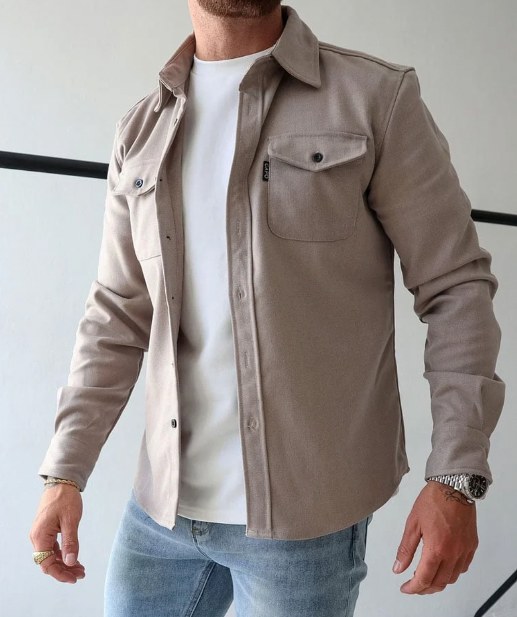 Marek | Hemdjacke Herren Atmungsaktiv Modern Casual Fit 1