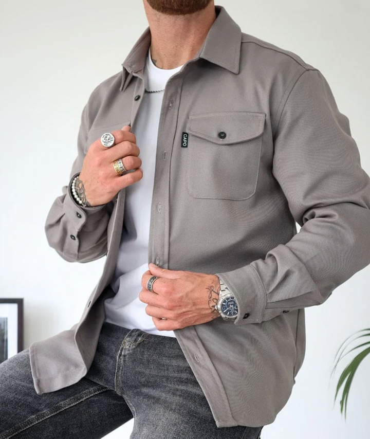 Marek | Hemdjacke Herren Atmungsaktiv Modern Casual Fit 3