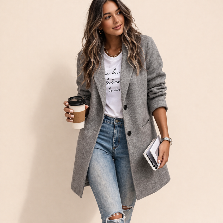 Maria | Eleganter langer Blazer für Damen 3
