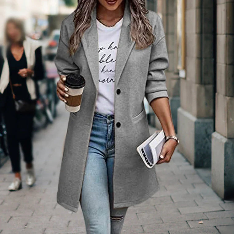 Maria | Eleganter langer Blazer für Damen 4