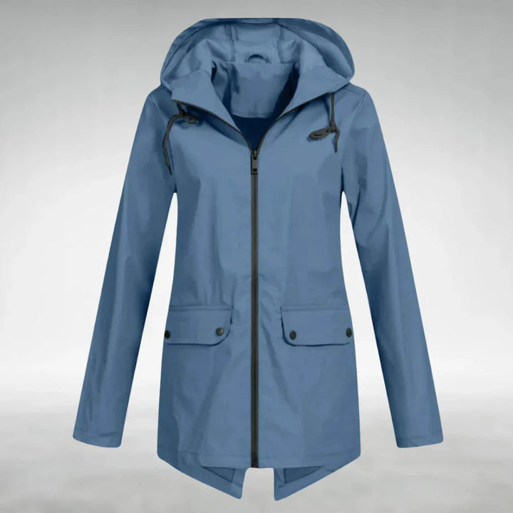 Maria | Moderner und wasserdichter Damen Regenmantel 1