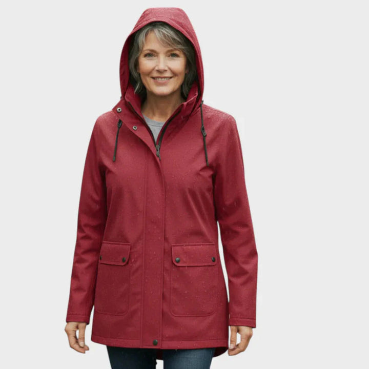 Maria | Moderner und wasserdichter Damen Regenmantel 3