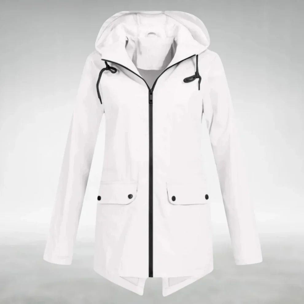 Maria | Moderner und wasserdichter Damen Regenmantel 7