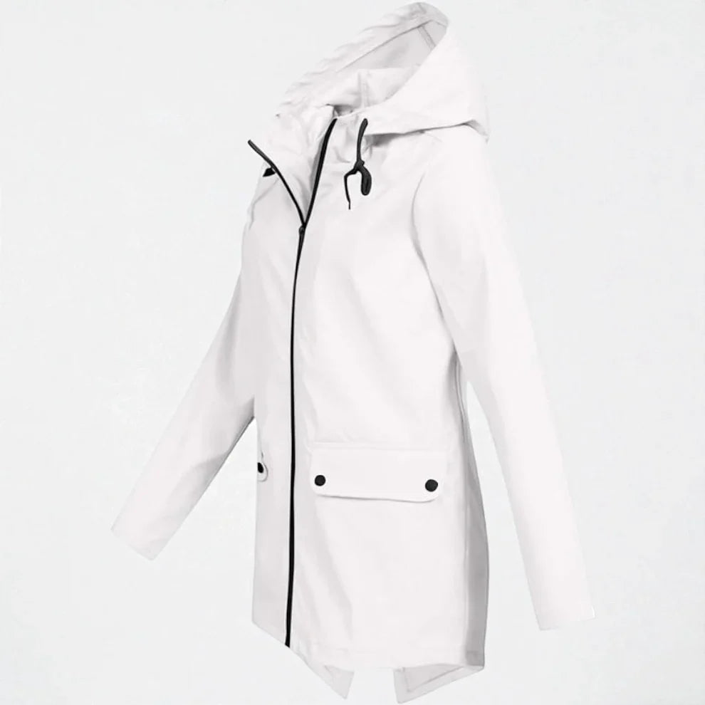 Maria | Moderner und wasserdichter Damen Regenmantel 8