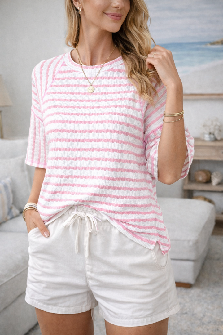 Maris | Lässiges Damen-T-Shirt mit Küstenstreifen 2
