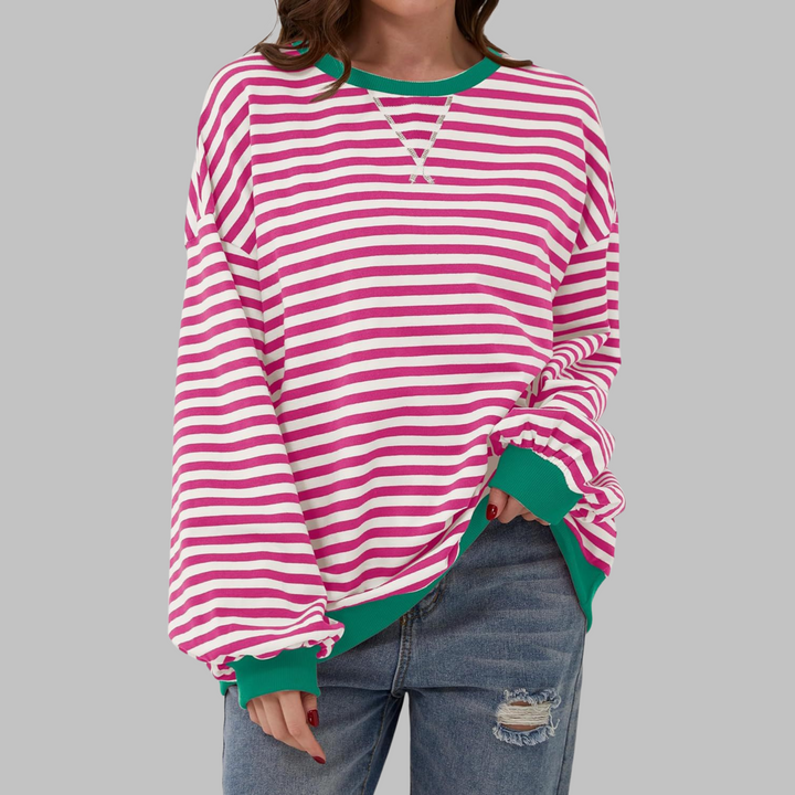 Marlow | Verspielt Gestreiftes Sweatshirt Damen – Entspannt, Atmungsaktiv &amp; Modern 11