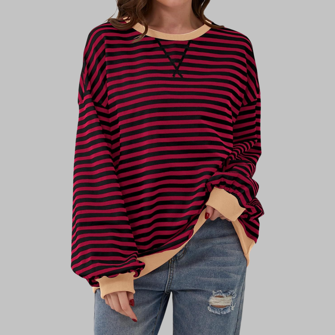 Marlow | Verspielt Gestreiftes Sweatshirt Damen – Entspannt, Atmungsaktiv &amp; Modern 7