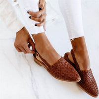 Amelie | Elegante Und Flache Damen-Slingback-Sandalen