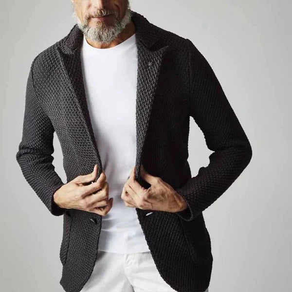 Matteo | Eleganter Fischgrät Klassisch Blazer 0