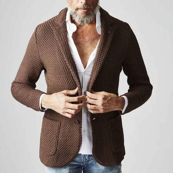 Matteo | Eleganter Fischgrät Klassisch Blazer 3