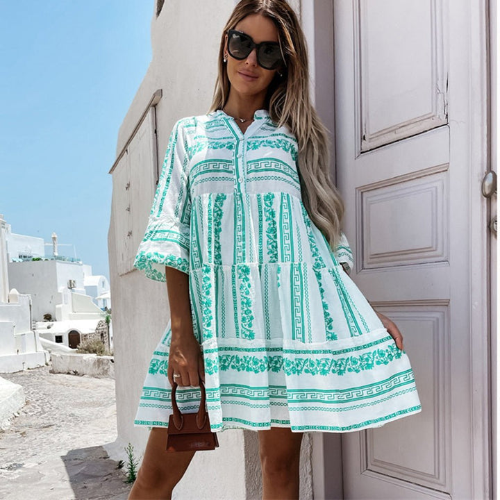 Maya | Bezauberndes Boho Minikleid mit Stufendesign 1