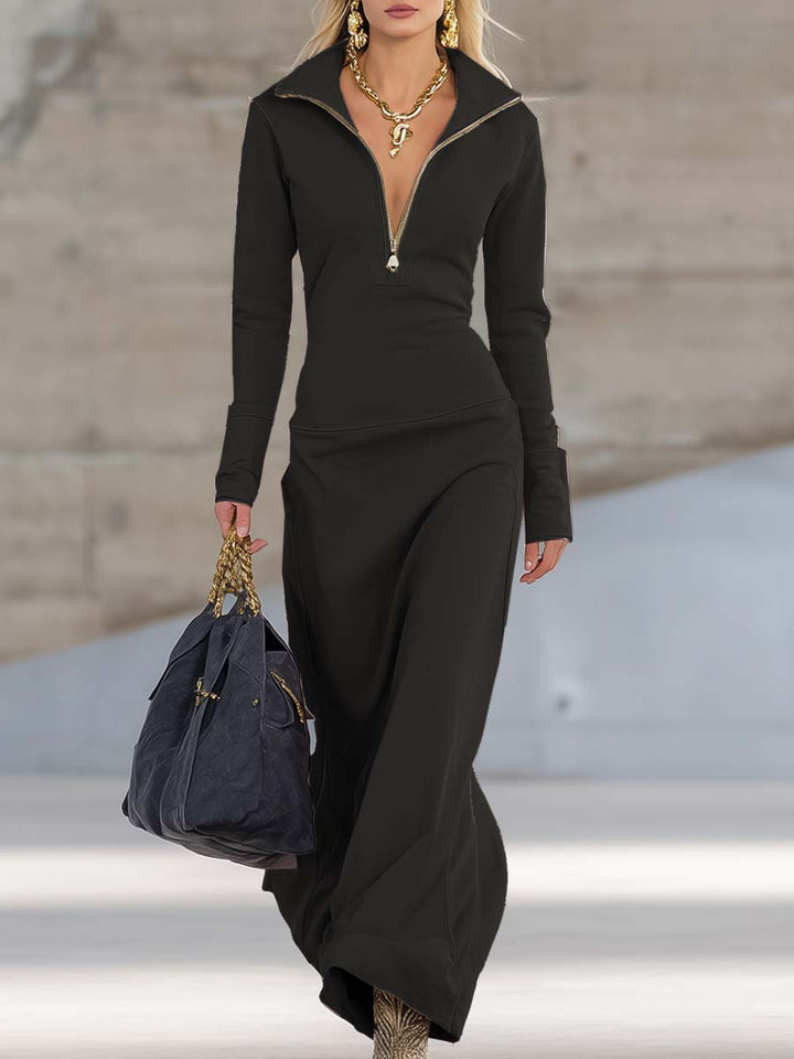 Maya | Elegantes Maxikleid Langarm – Vielseitig, Bequem & Perfekt für Damen 8