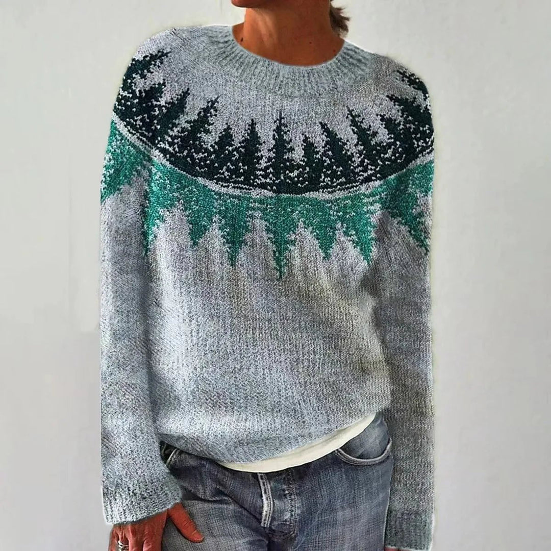 Maya | Lebhafter, gestreifter Retro-Strickpullover in lockerer Passform 7