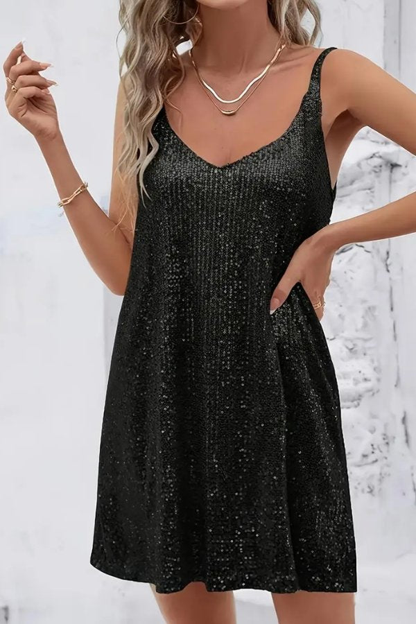 Mia | Glamouröses und bequemes Pailletten Minikleid 10