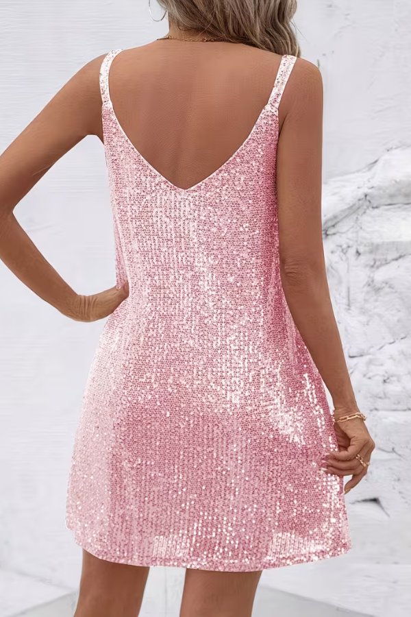 Mia | Glamouröses und bequemes Pailletten Minikleid 3