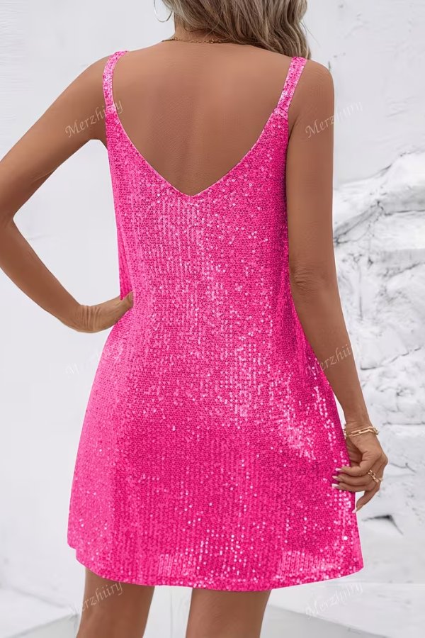 Mia | Glamouröses und bequemes Pailletten Minikleid 7