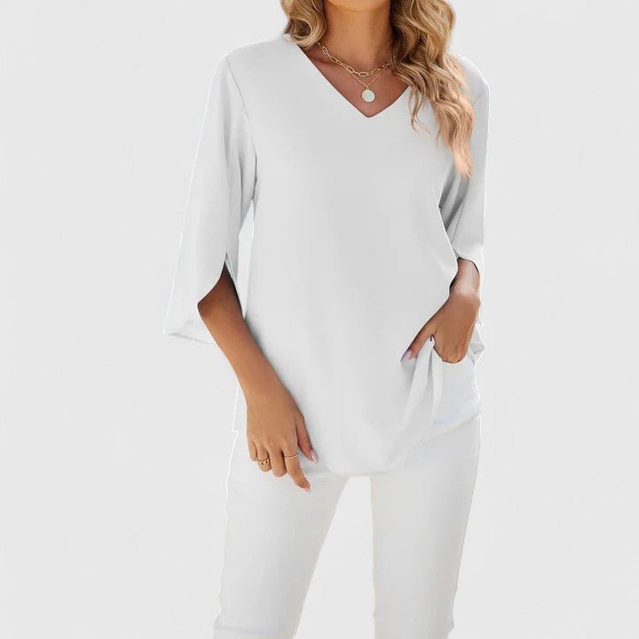 Mila | Bequeme und elegante Chiffonbluse mit Rüschen 10