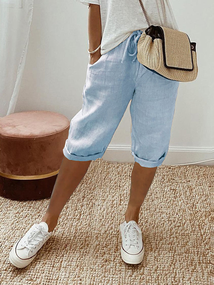 Mila | Damen Shorts Kurze Hosen Sommer Relaxed Fit Atmungsaktiv 1